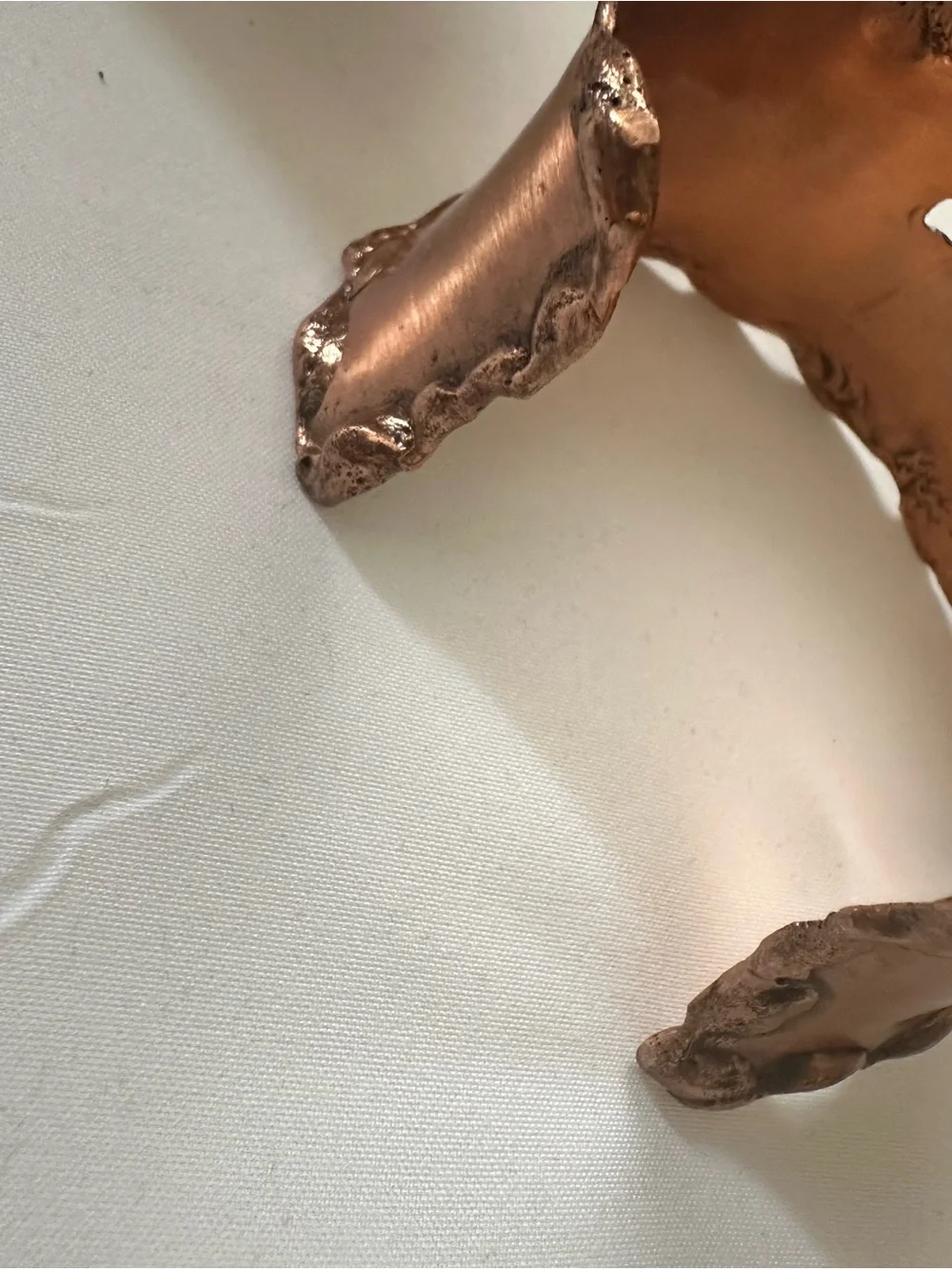 Handcrafted Copper Wide Cuff Bracelet - Stylish Copper Wearable